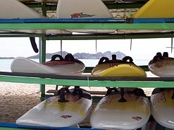 Equipo para surfear en Los Roques